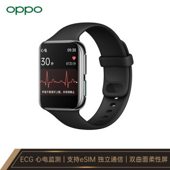 OPPO Watch ECG版智能手表上架开售：通过医疗器械认证，支持eSIM、21天长续航