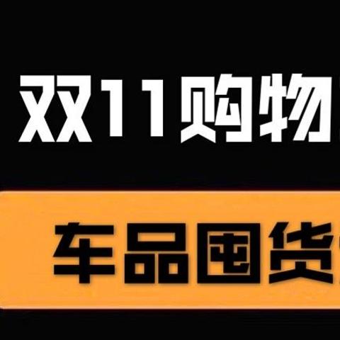 双11该囤点什么车品？