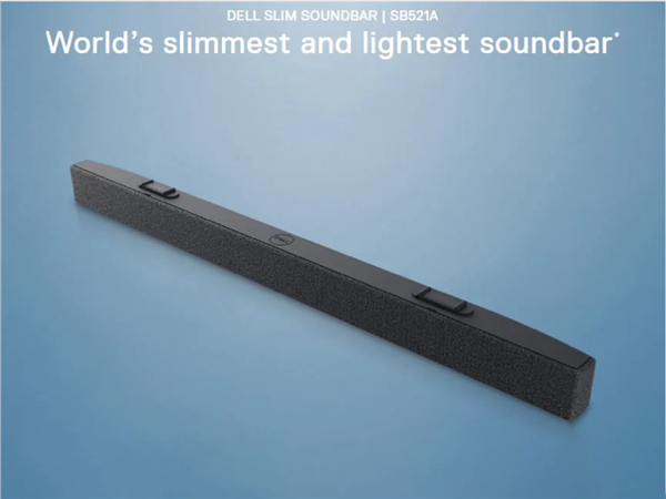 DELL戴尔发布最轻薄条形音箱，磁力吸附即可安装