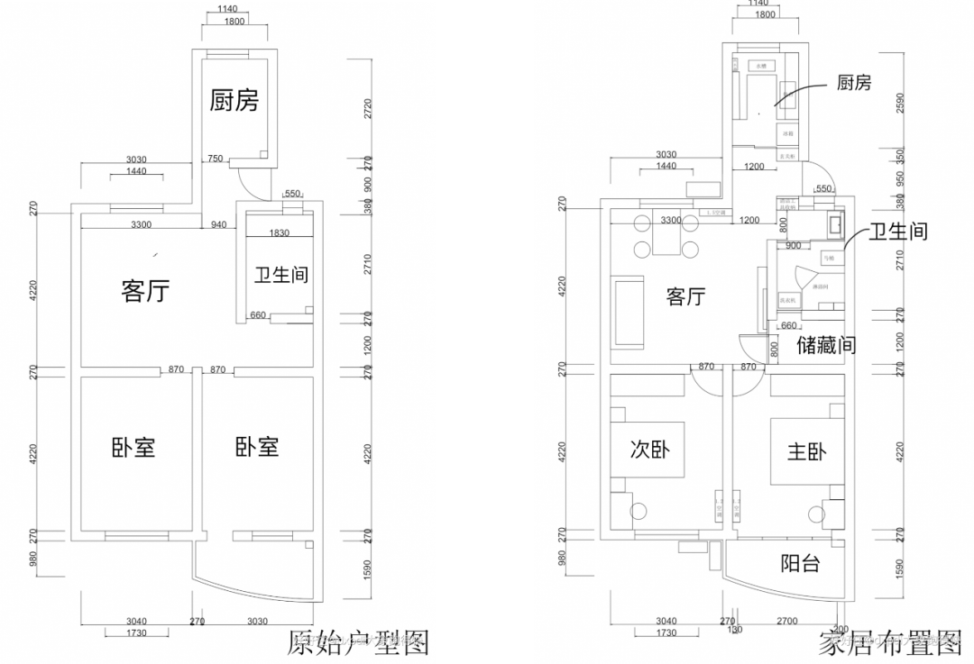 预算有限又怎样？64㎡照样实现三代同堂