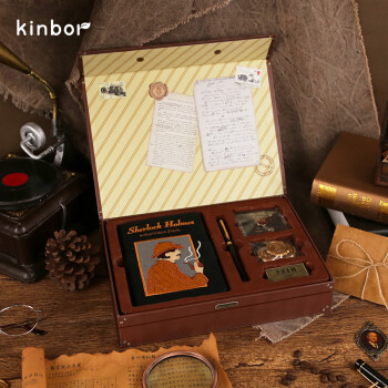 kinbor×西西弗 经典福尔摩斯礼盒文具套装手帐本开箱分享