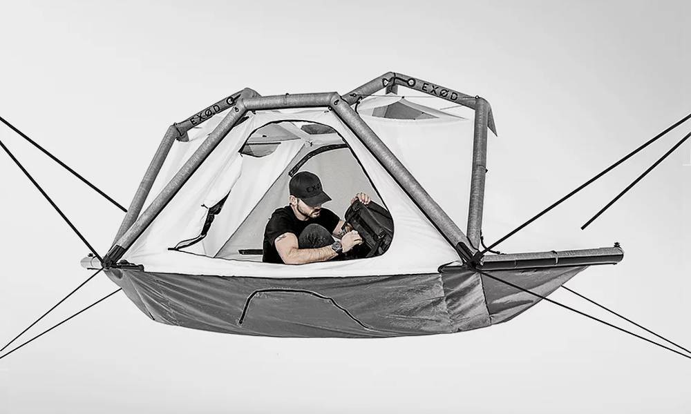 这款充气悬挂式帐篷，带你感受一种前所未有的露营体验