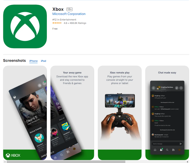 iOS版Xbox应用迎来更新，iPhone用户现可通过Xbox应用串流主机游戏