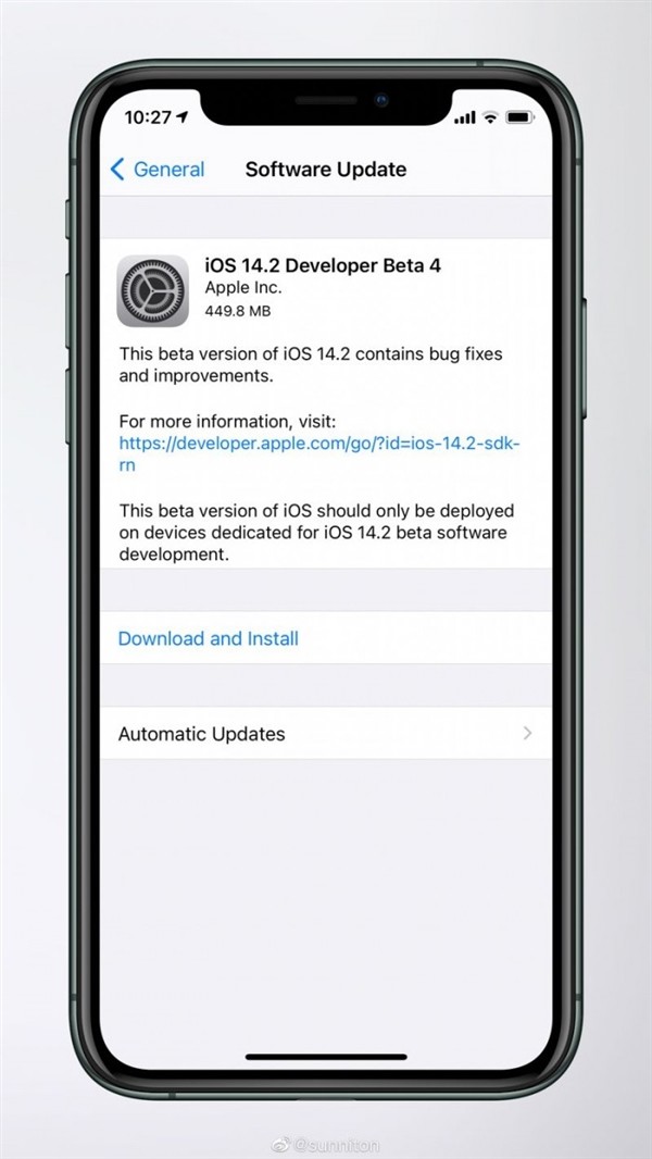 苹果发布iOS 14.2新测试版：全新壁纸让人耳目一新