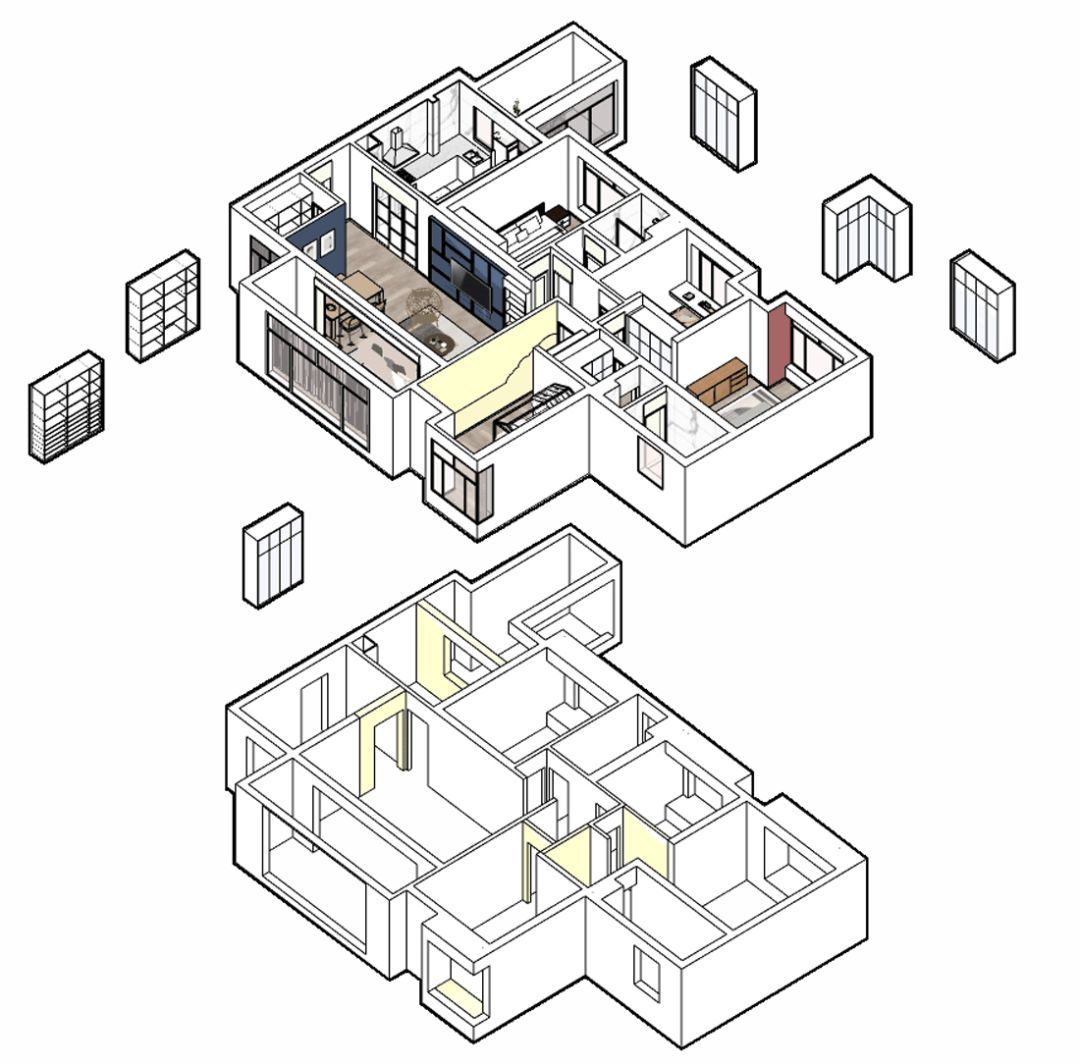 客厅里荡秋千，电视墙旋转90度！149m²清新自然温柔派之家，超撩！