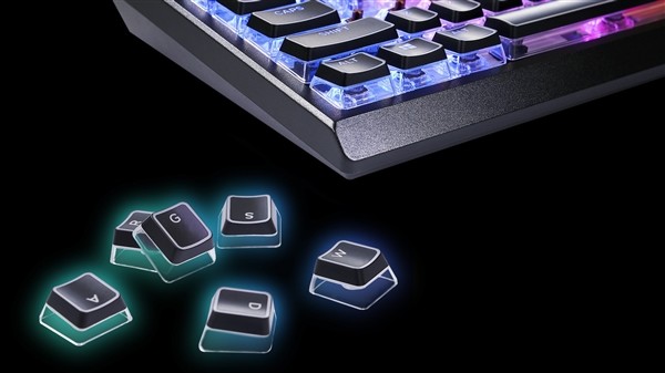芝奇发布“幻晶”机械键盘键帽：下层透明、璀璨耀眼