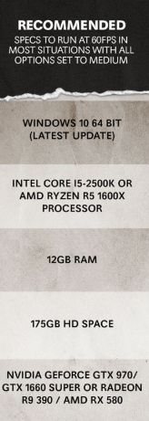 《使命召唤17》PC要求出炉：4K光追需250GB空间、RTX 3080显卡