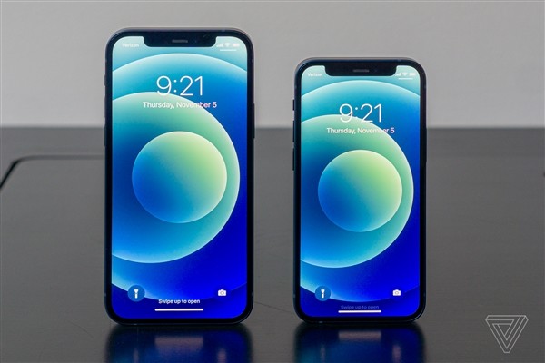 iPhone 12（左）和iPhone 12 mini（右）