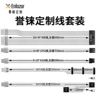 X-Enlazar(誉铼）适用于振华电源金牌全模组电源定制线套装6条白色（6条）