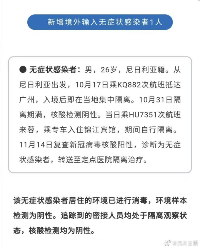 疫情快讯|成都新冠病例最新进展:成都1660人核酸检测阴性,锦江宾馆宾客已全部退房