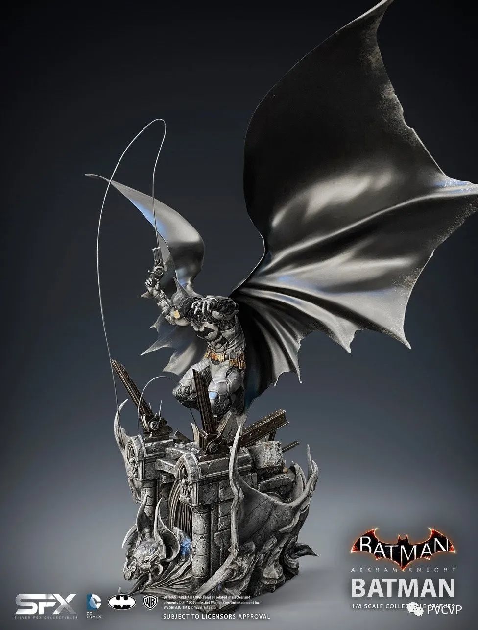 玩模总动员：银狐收藏品推出《阿卡姆》系列蝙蝠侠1/8雕像