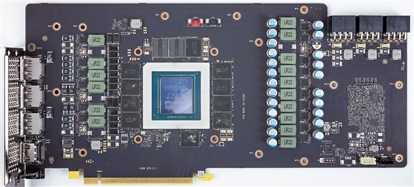 RTX 3080 GAMING X TRIO的PCB用料情况