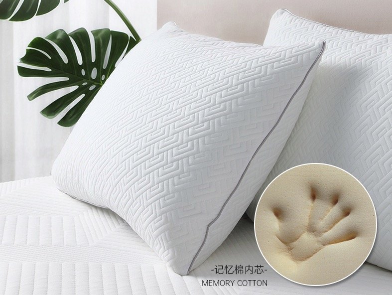 泰普尔新品记忆棉枕头：泰普尔材质+气感棉+赛羽绒，轻盈舒压～