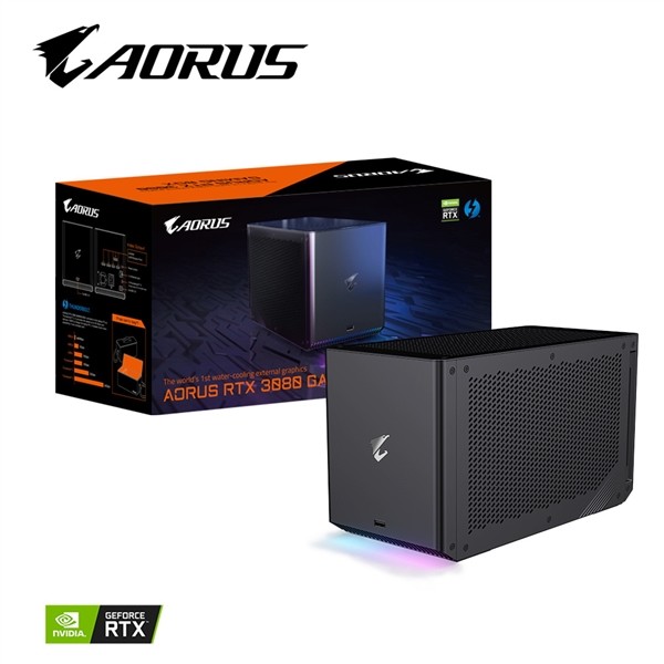 技嘉发布新款AORUS GAMING BOX外置显卡扩展盒，搭*级水冷RTX 30显卡