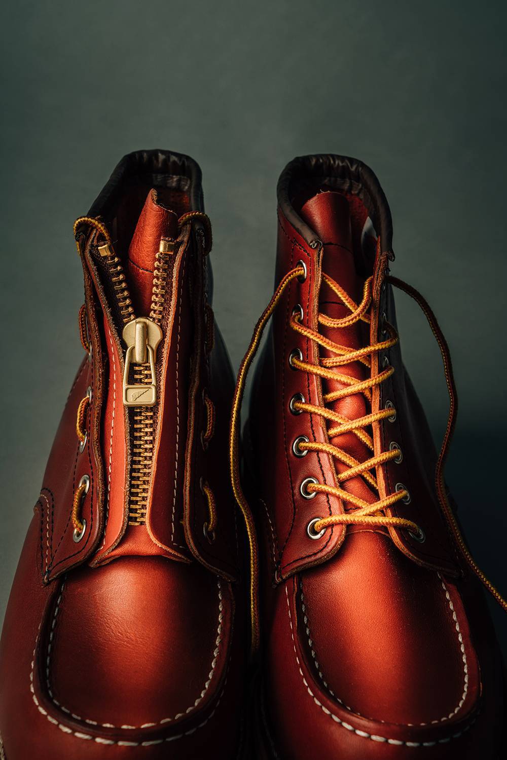 从系带到拉链的跨越：RED WING 红翼 推出 Boots Leather Zipper Unit 工装靴小配件