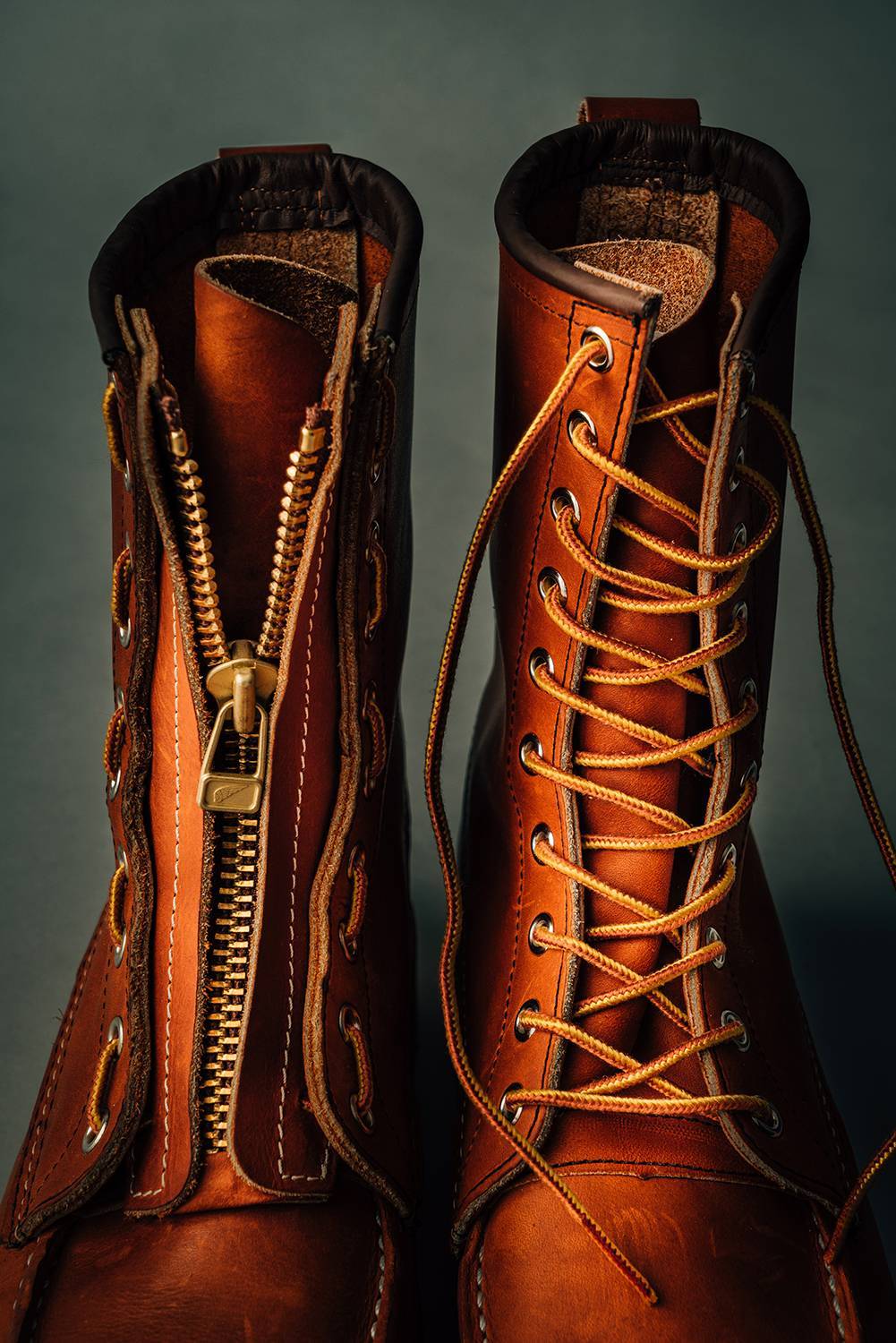 从系带到拉链的跨越：RED WING 红翼 推出 Boots Leather Zipper Unit 工装靴小配件