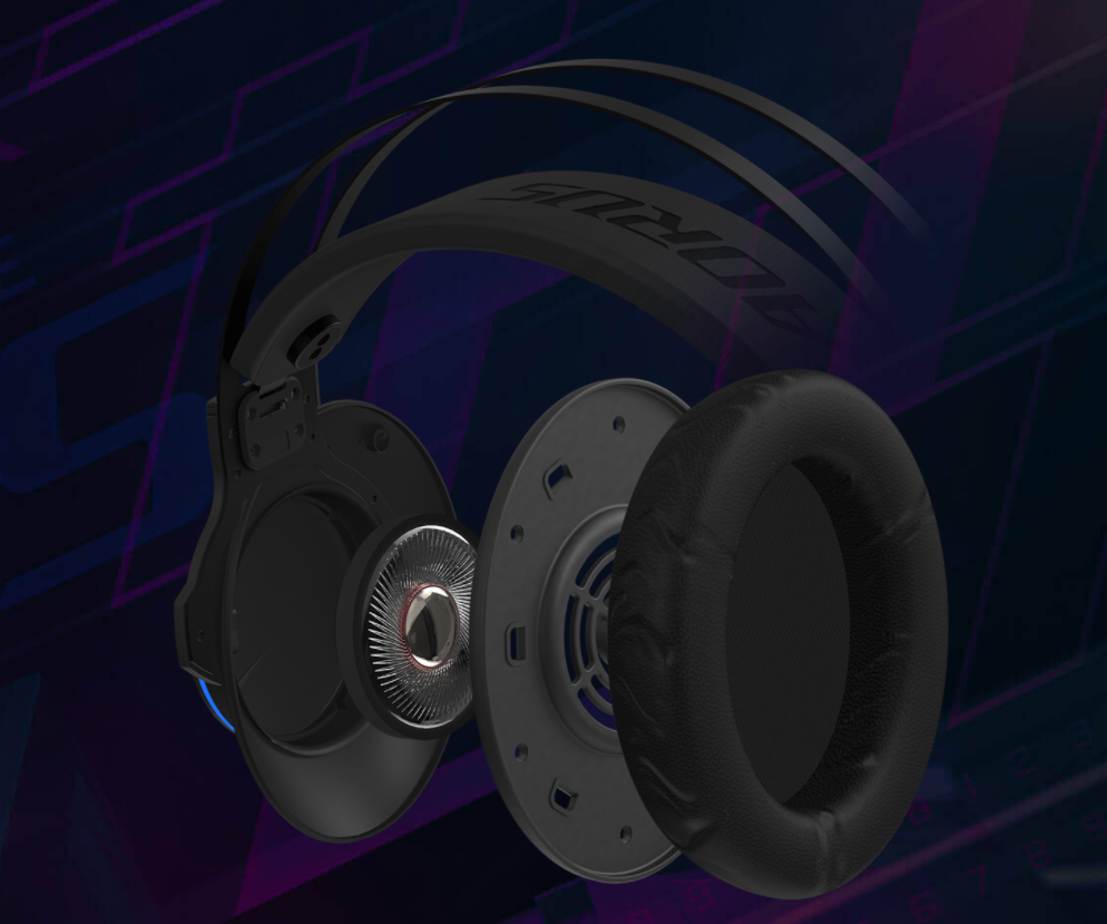 技嘉发布AORUS H1游戏头戴耳机，虚拟7.1环绕，降噪麦克风
