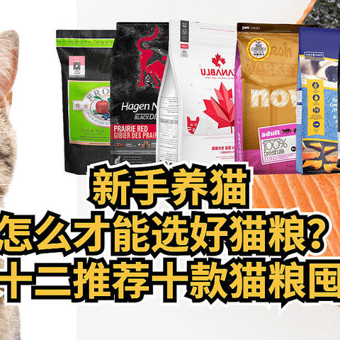 新手养猫， 怎么才能选好猫粮？双十二推荐十款猫粮囤货