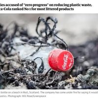 可口可乐第三次被评为最大塑料污染者！
