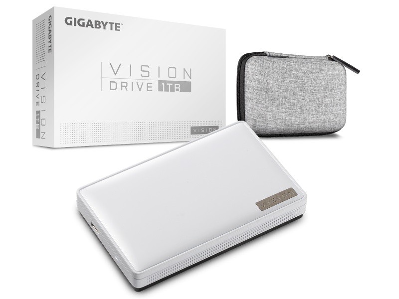 技嘉发布VISION DRIVE设计师移动固态硬盘，1TB容量，最高2G/s读写速度