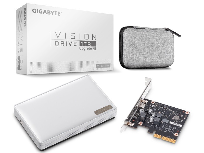 技嘉发布VISION DRIVE设计师移动固态硬盘，1TB容量，最高2G/s读写速度