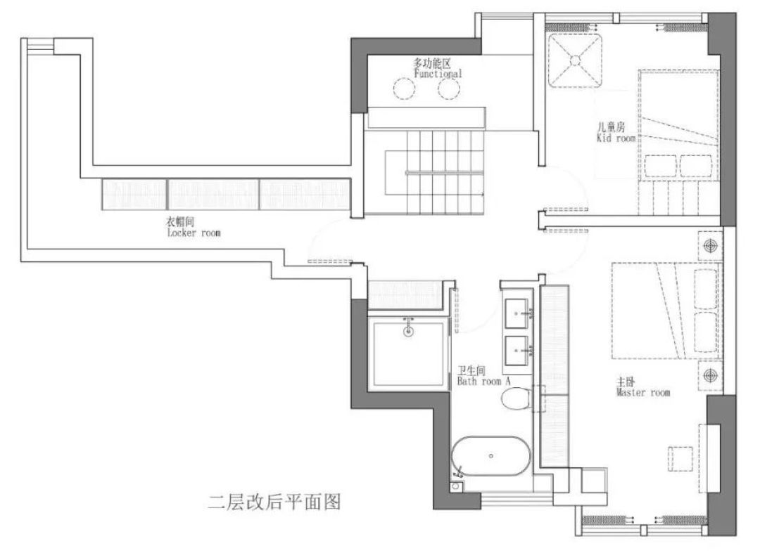 117㎡跃层改造，6.5米书架墙+静谧光感，他家太纾压！