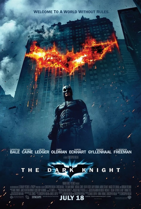 美国“国宝电影”公布新增片单，共25部2010年前的影片入选，《蝙蝠侠：黑暗骑士》也在其中