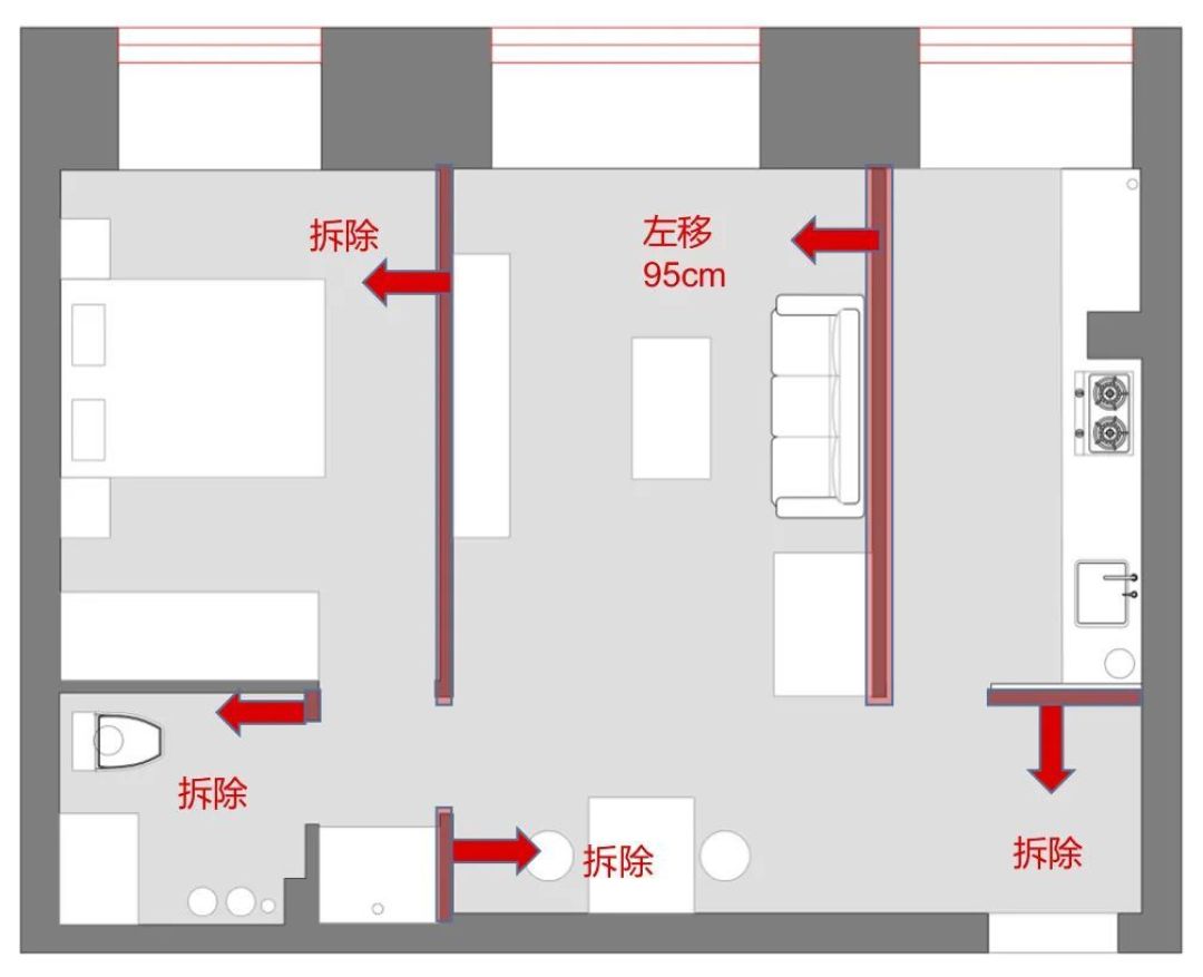 北京46㎡一居爆改两居，中西分厨、儿童房、超多储物……这三口之家real强大！