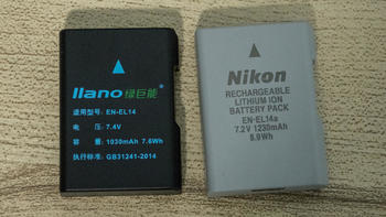 绿巨能（llano）尼康EN-EL14相机电池 充电套装 开箱简评