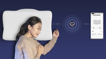 华为智选 MOK PLANET智能乳胶枕，心率、呼吸率、 翻身次数全面检测，睡眠质量一目了然