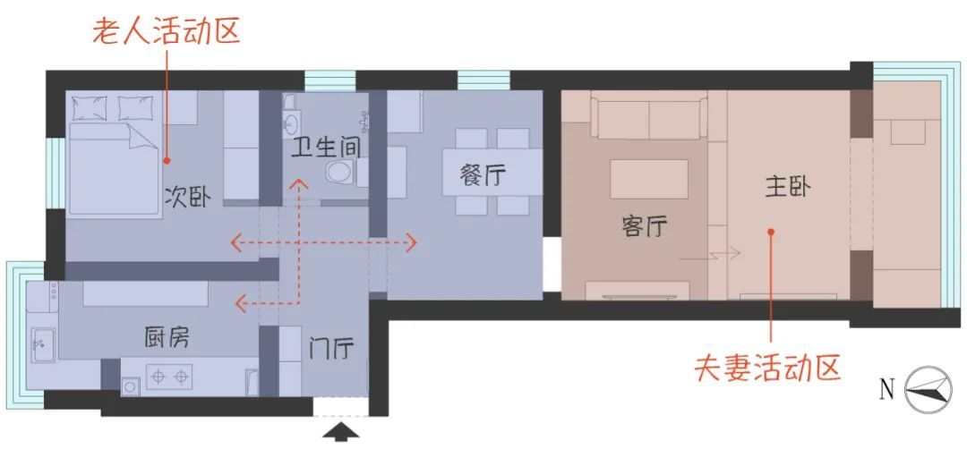 52 日式小家 榻榻米 双动线 和父母同住互不干扰 家居家装 什么值得买