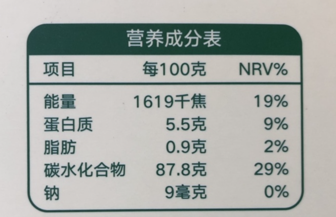 成分非常的简单,从配料表就可以看到,只有三种原料:大米,马铃薯淀粉