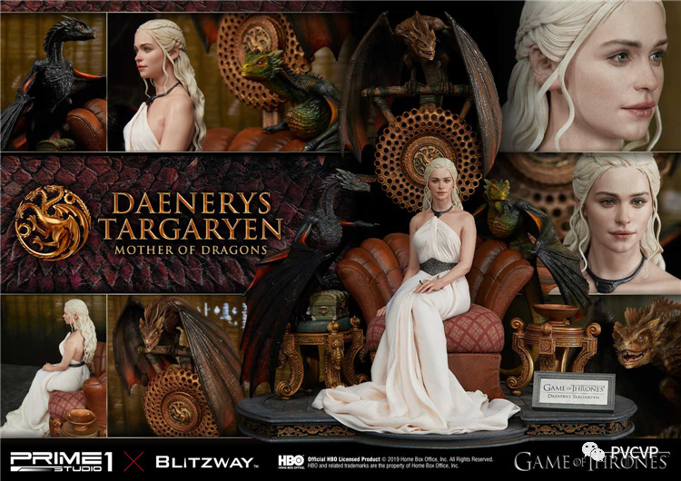 爆破评测丨Blitzway & P1S 联名推出的《权力的游戏》Daenerys Targaryen 龙妈雕像大货来了！