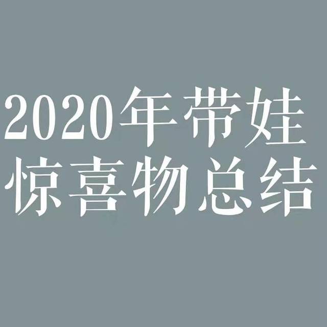 2020年带娃惊喜物总结