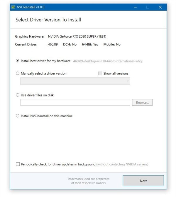 全面接管NVIDIA驱动安装：N卡驱动纯净安装工具NVCleanstall 1.8版发布