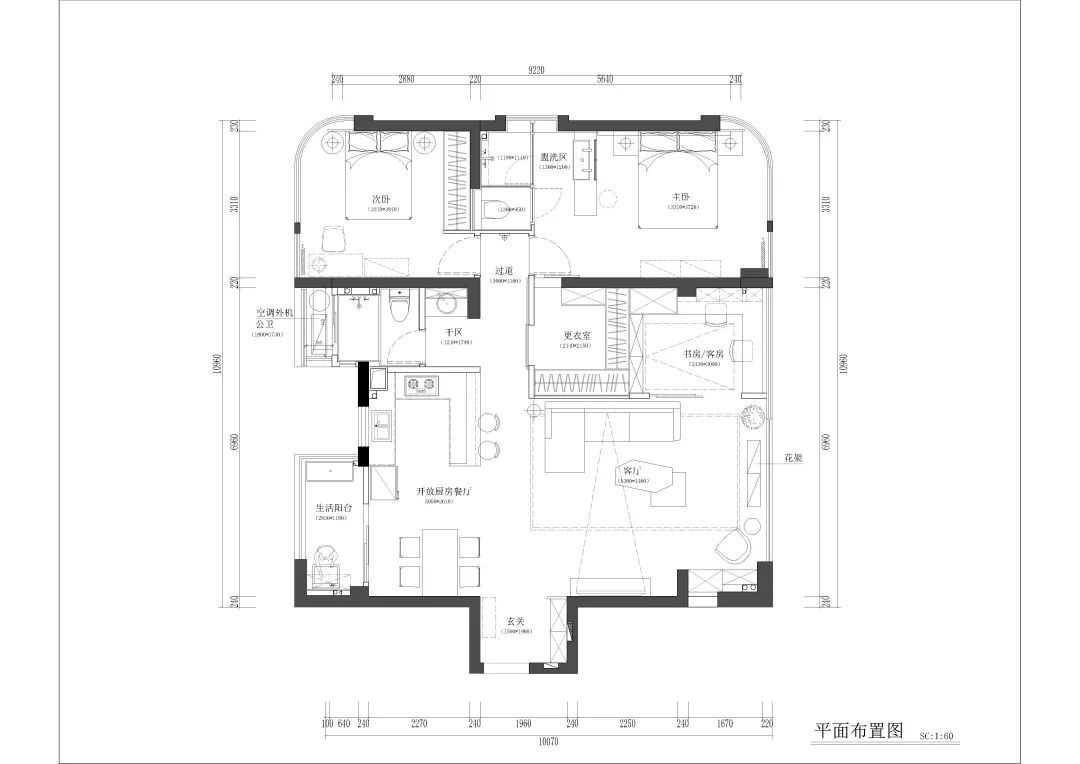 现代简约的105平米装修风格，舒适随性，赶紧来抄作业！