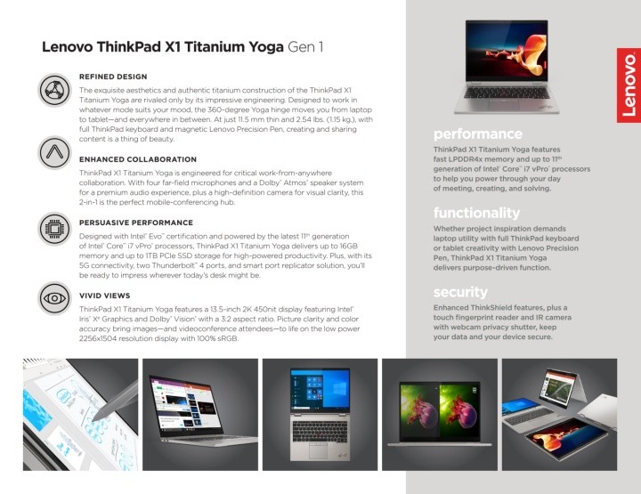 钛合金机身、薄至11.5mm：联想发布ThinkPad X1 Titanium Yoga 变形本