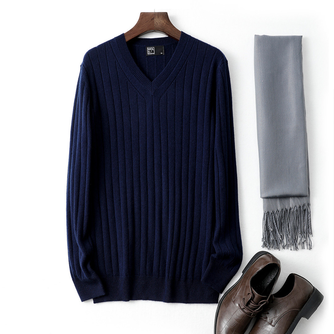[经典款]男士四条纹羊绒圆领套头衫 | THOM BROWNE 中国官方网站