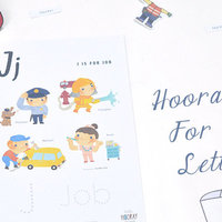 打印素材 |「 Hooray For Letters! 」第十期 —— J is for job.