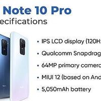 Redmi Note 10 Pro曝光：后置四摄 120Hz高刷