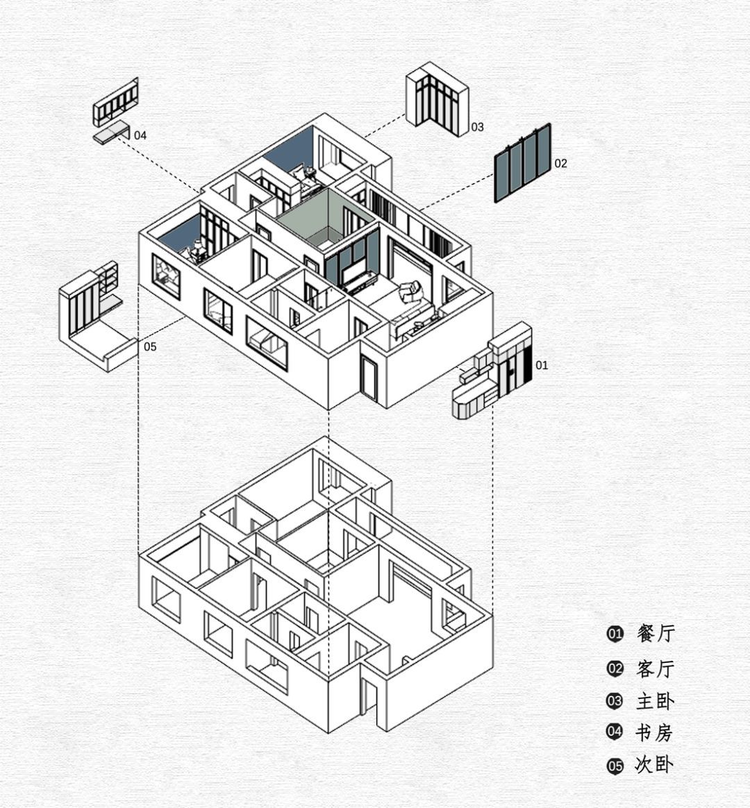 普通精装大变样，112m²轻柔甜蜜蓝+粉马卡龙配色，超舒服！