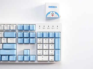 「轻开箱」小清新“蓝胖子”三模无线机械键盘开箱