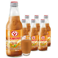 泰国进口哇米诺VAMINO泰式奶茶风味豆奶300ml*6瓶玻璃瓶装红茶味豆奶奶茶休闲下午茶网红饮料