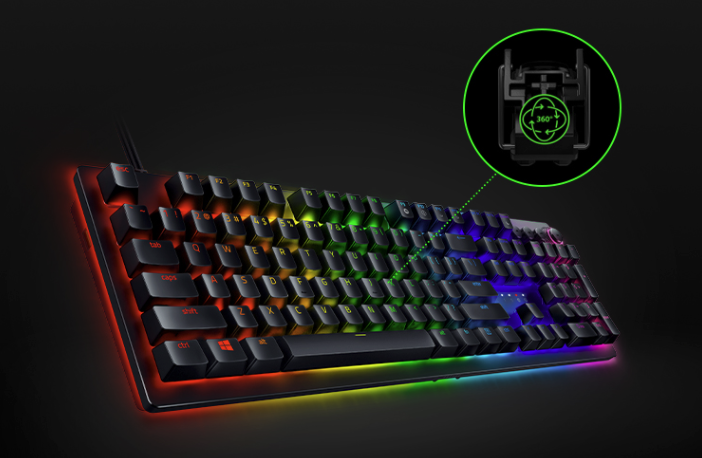 雷蛇 猎魂光蛛V2 键盘上架，搭载可自定义触发键程的模拟光轴