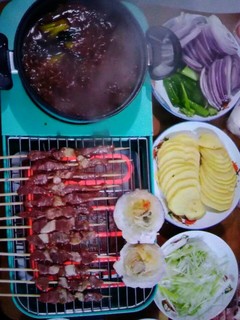 年夜饭 电烤炉就是香