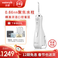 洁碧（Waterpik）冲牙器高端商务便携水牙线洗牙器洁牙机GS9-12珍珠白（原WP-560EC）