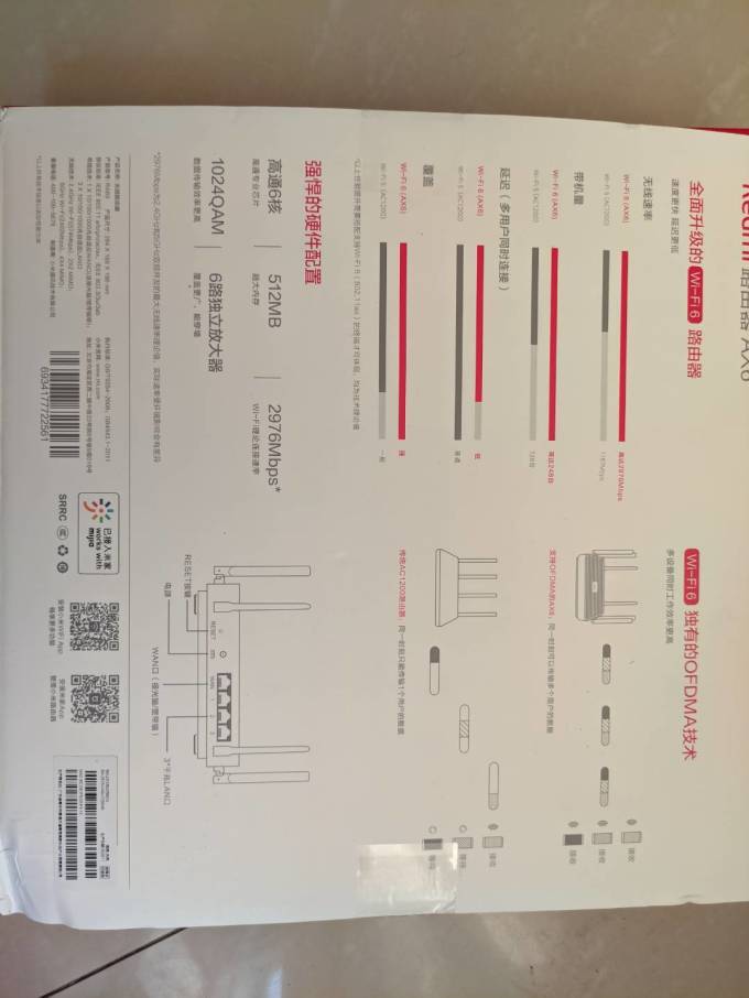 百元性价比最高的一款路由器红米ax6
