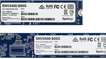 Synology群晖 发布800GB SNV3400和SNV3500 SSD以及2.5万兆网卡