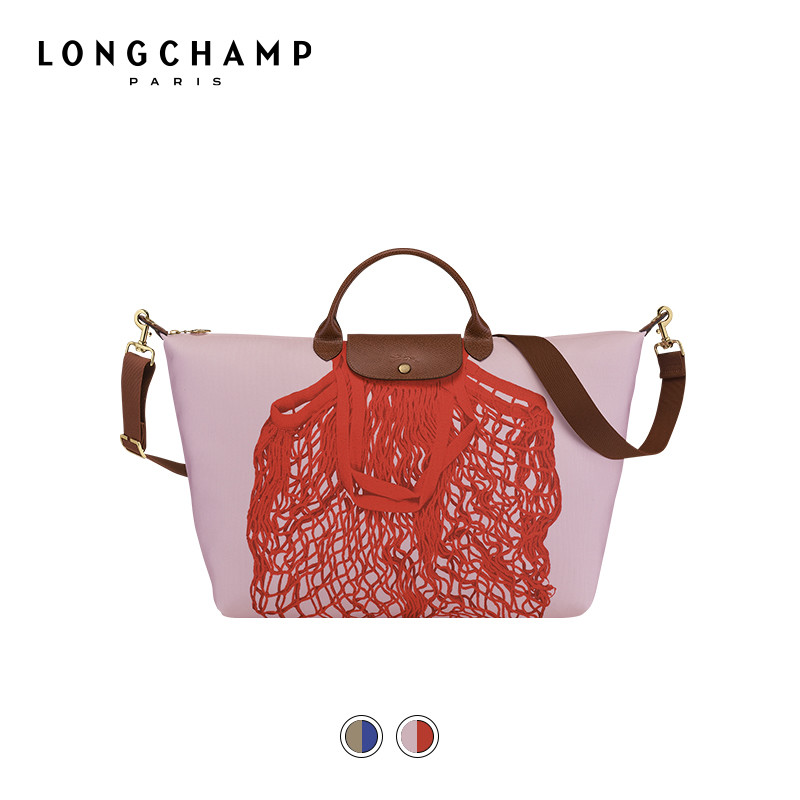 买菜也时髦——Longchamp FILET渔网包，这不就是鸡蛋兜吗？