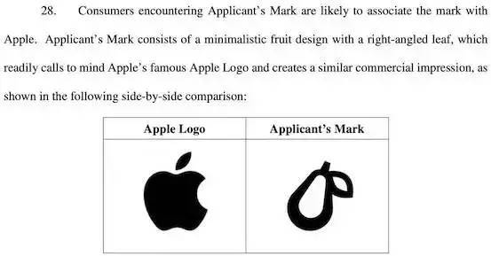 一丁点像都不行！苹果公司告“梨”侵权，只因叶子相似？网友：苹果告梨，天下无敌！